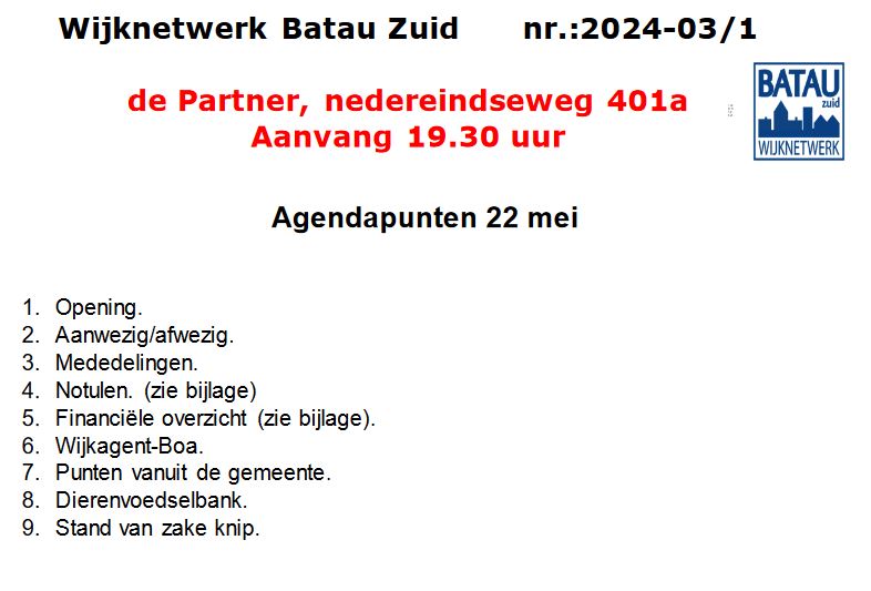 agenda