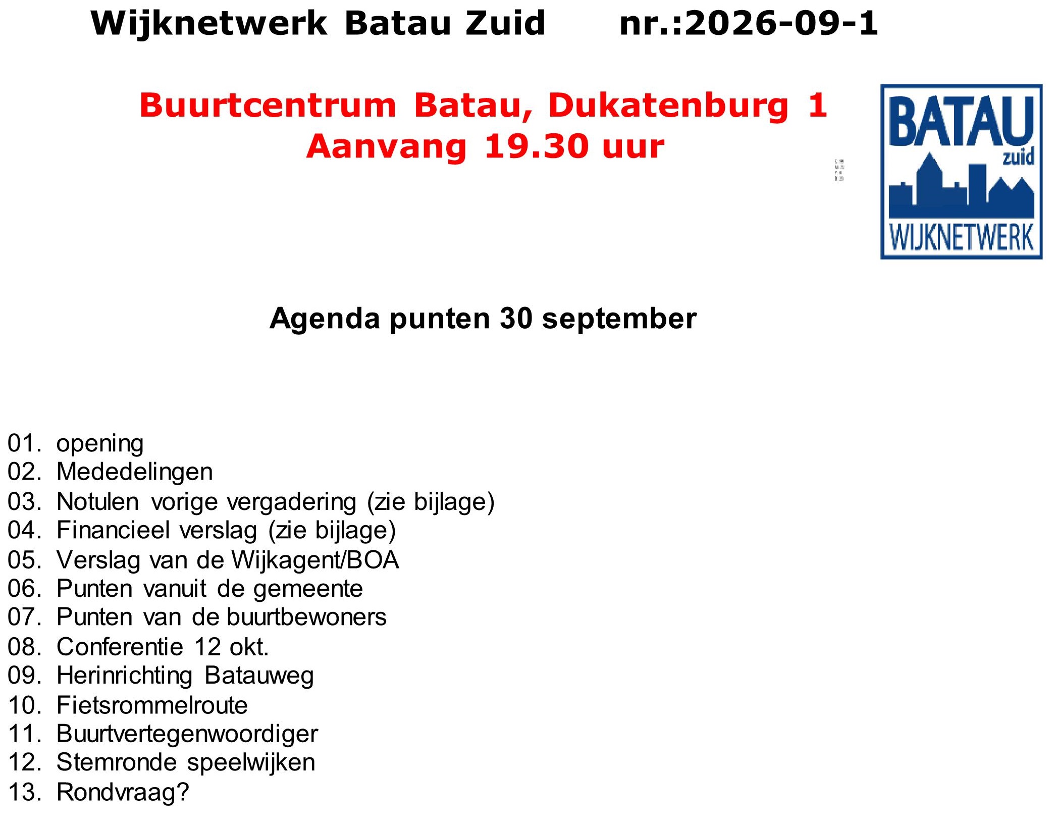 agenda 20260930