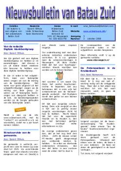 Nieuwsbulletin historie oktober 2008