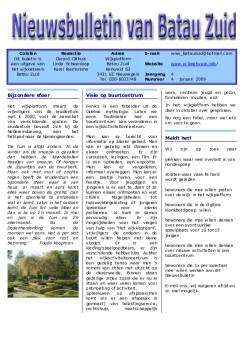 Nieuwsbulletin historie januari 2009