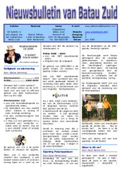 Nieuwsbulletin historie juni 2009