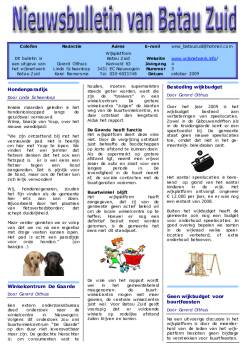 Nieuwsbulletin historie oktober 2009